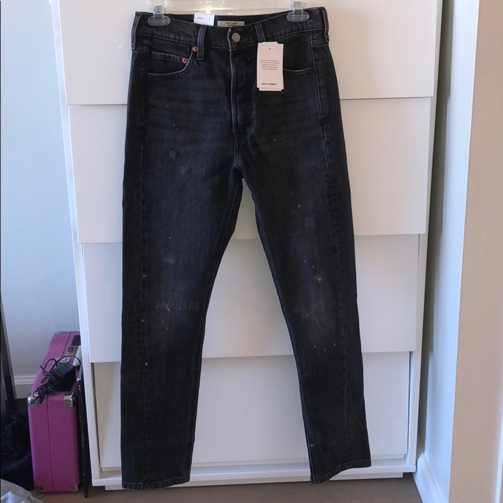 Black vintage/altered Levi jeans